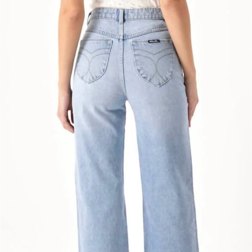 NWT ROLLA'S Heidi Ankle Light Blue Flare Jeans